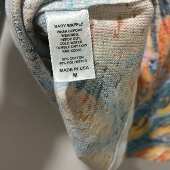 WHIRNSY ROSE WOMENS INTRIGUES TOP LONG SLEEVE FLORAL Sz MD - Picture 7 of 9